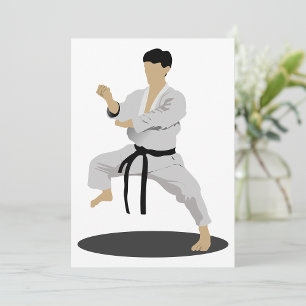 Einladungen zur Karate Pose