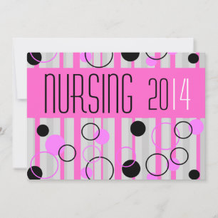 Einladungen zur Krankenschwester-Graduation Retro 