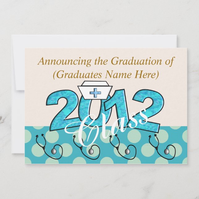 Einladungen zur Krankenschwester und Krankenschwes (Vorderseite)