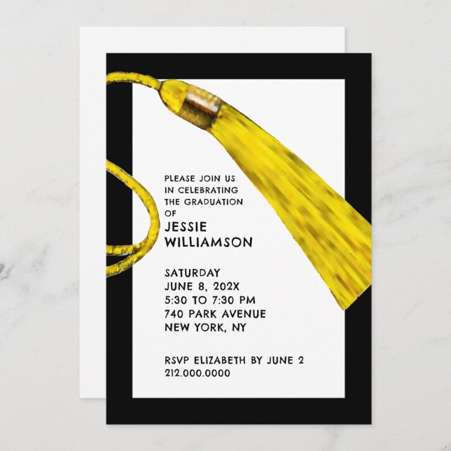 Einladungen zur Kreativen Graduierungspartei (Vorne/Hinten)