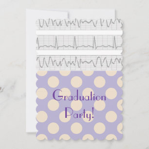 Einladungen zur medizinischen Graduation Lila