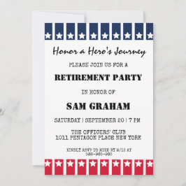 Einladungen zur militärischen Rente durch vereinte