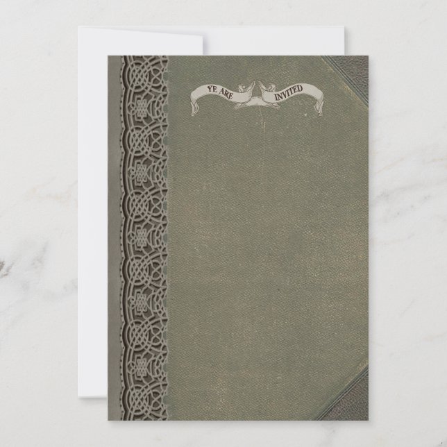 Einladungen zur mittelalterlichen Buchdeckung (Vorderseite)