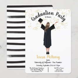Einladungen zur personalisierten Portrait Graduati