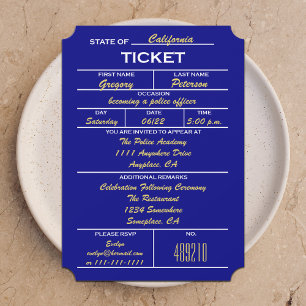 Einladungen zur Polizeischulung für Blaues Ticket