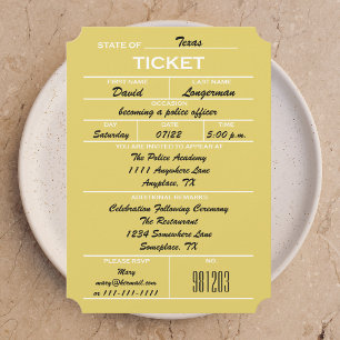 Einladungen zur Polizeischulung für Gold-Ticket