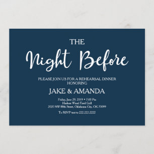 Einladungen zur Probe, Einladung von Navy Blue