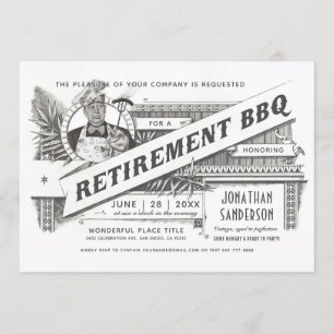 Einladungen zur Rentnerparty BBQ Supreme Vintage