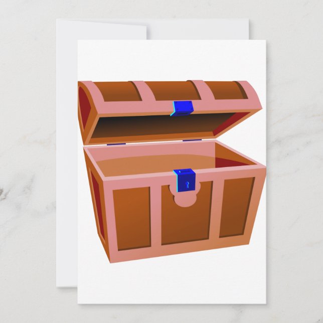 Einladungen zur Schatztruhe (Vorderseite)