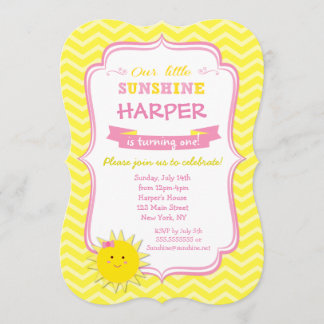 Einladungen zur Sunshine Birthday Party