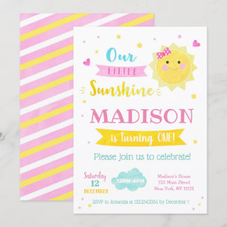 Einladungen zur Sunshine Birthday Party