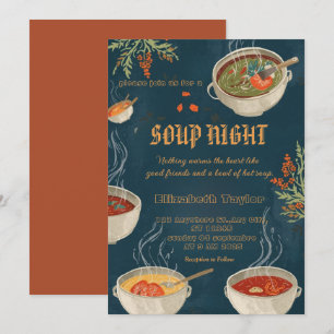 Einladungen zur Suppennacht-Dinnerparty