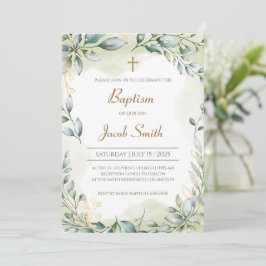 Einladungen zur Taufe Girl & Boy Christening