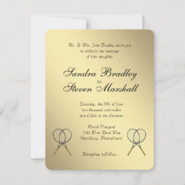 Einladungen zur Tennishochzeit