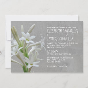 Einladungen zur Tuberose Hochzeit