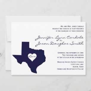 Einladungen zur weißen Hochzeit der Texas-Navy