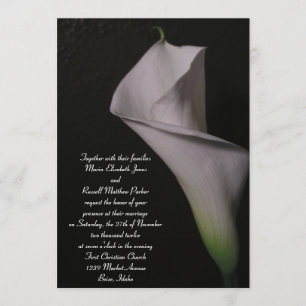 Einladungen zur White Calla Lily Wedding