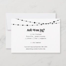 Einladungs-Antwortkarteneinlage Einladung