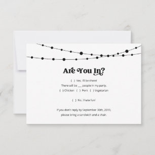 Einladungs-Antwortkarteneinlage Einladung