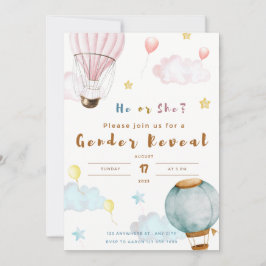 Einladungs-Ballonwolke Feiertagskarte