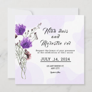 Einladungs-Card-Design für den Winter Wedding Squa Einladung