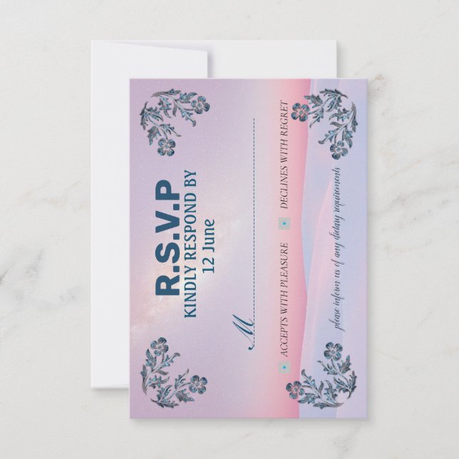 Einladungs-Card-UAWG in den schönsten Farben RSVP Karte (Vorderseite)