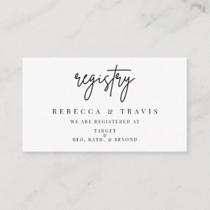 Einladungs-Einladungskarte für die Registrierungss Begleitkarte