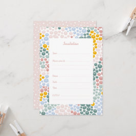 Einladungs-Karte für Kieselsteine Einladung