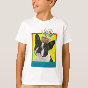 Einladungs-kleiner Kuchen - Boston Terrier T-Shirt