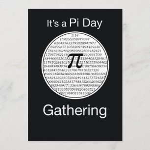 Einladungs-Pi-Day-Party-Circle, benutzerdefinierba Einladung