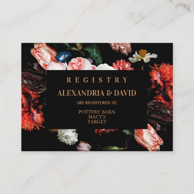 Einladungs-Registrierungskarte für Hochzeiten Dunk Begleitkarte (Vorderseite)