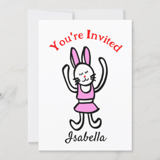 Einladungs-/Tanzaufführungskarte zum Geburtstag Ankündigung