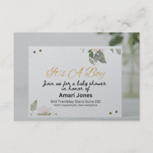 Einladungsbanner für Baby-Celebration Begleitkarte