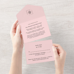 Einladungsdesign für Unternehmens-RSVP-Events - Al All In One Einladung