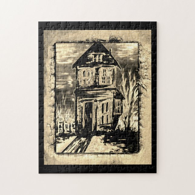 Einladungshaus Puzzle (Vertikal)