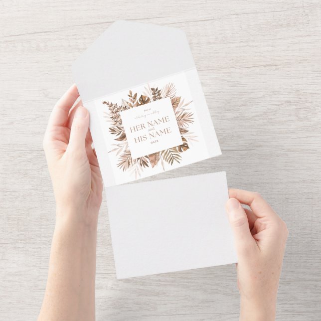 Einladungskarte All In One Einladung (Abreißtisch)