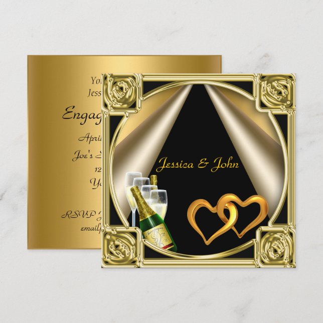 Einladungskarte der Interessenten Einladung (Vorne/Hinten)