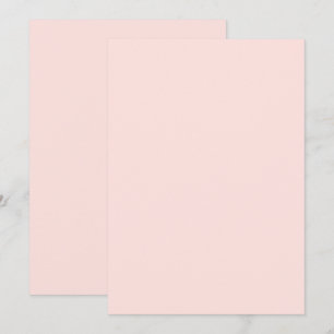 Einladungskarte der Misty Rose Solid Color Flat Einladung