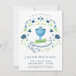 Einladungskarte des ersten heiligen Kommunion Einladung