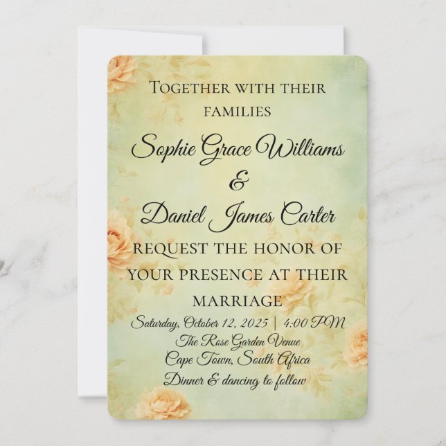 Einladungskarte Einladung (Vorderseite)