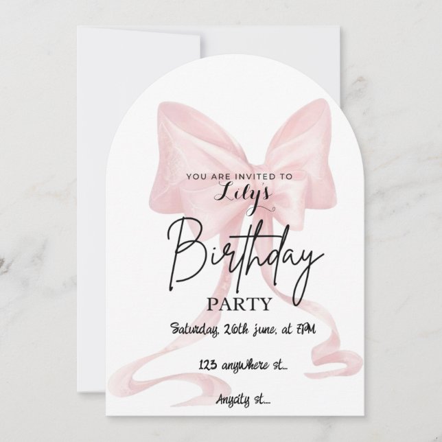 Einladungskarte Einladung (Vorderseite)