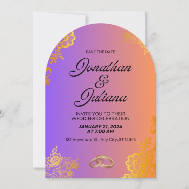 Einladungskarte Einladung (Vorderseite)