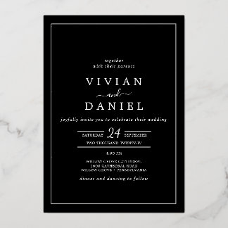 Einladungskarte Folieneinladung