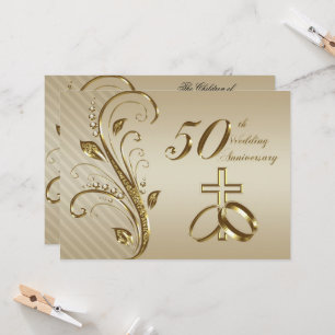 Einladungskarte für das 50. Hochzeitstag Einladung