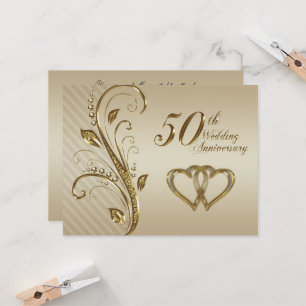 Einladungskarte für das 50. Hochzeitstag Einladung