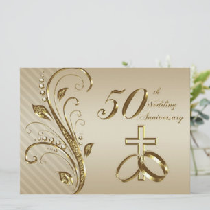 Einladungskarte für das 50. Hochzeitstag Einladung