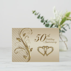 Einladungskarte für das 50. Hochzeitstag Einladung