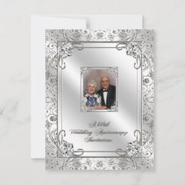 Einladungskarte für das 60. Hochzeitstag Foto Einladung