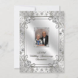 Einladungskarte für das 60. Hochzeitstag Foto Einladung