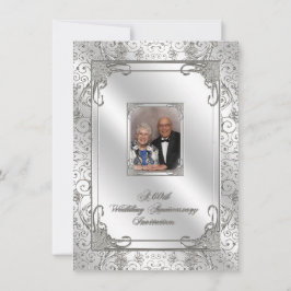 Einladungskarte für das 60. Hochzeitstag Foto Einladung